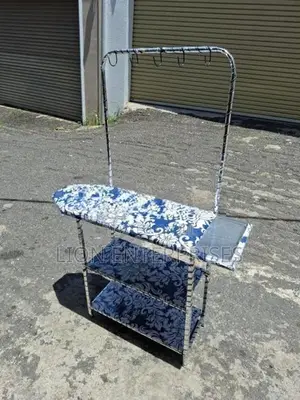 Iron Tables with Cloth Rack