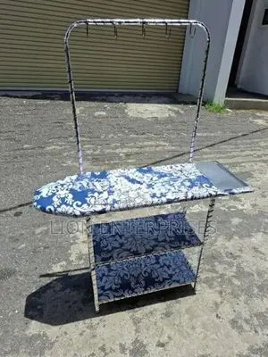 Iron Tables with Cloth Rack