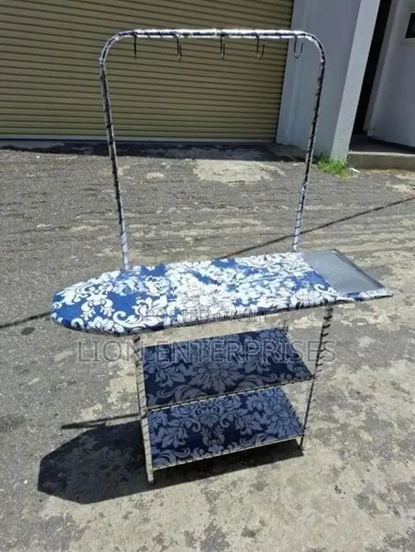 Iron Tables with Cloth Rack