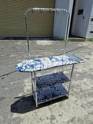 Iron Tables with Cloth Rack