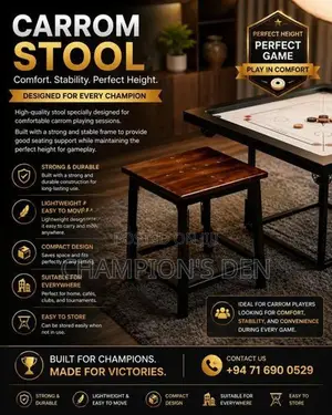 Carrom Playing Stool