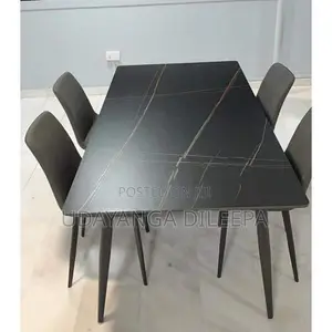 Luxury Dining Table with Cushion Chairs