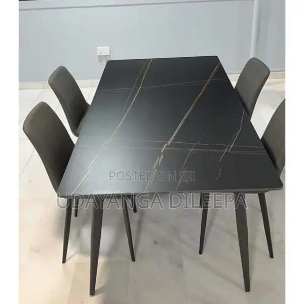 Luxury Dining Table with Cushion Chairs