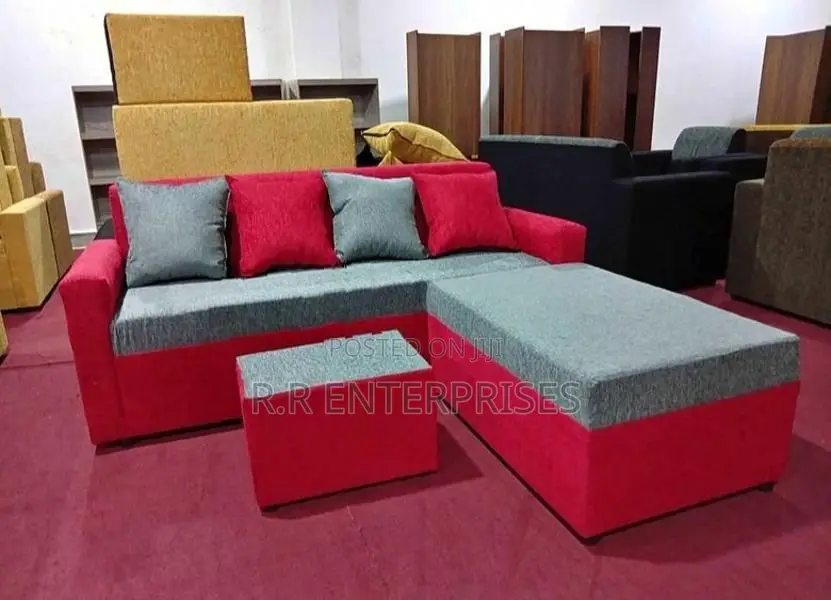 New Modern L Shape Fabric Sofa