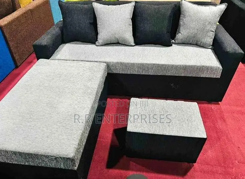 New Modern L Shape Fabric Sofa