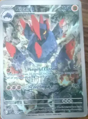 Pockman Pokemon Gigalith IR - White Flare Real