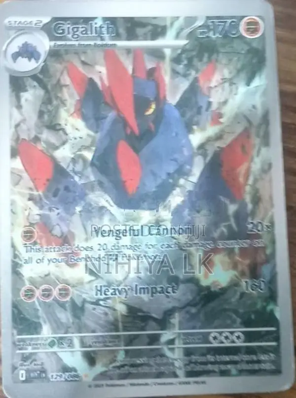 Pockman Pokemon Gigalith IR - White Flare Real