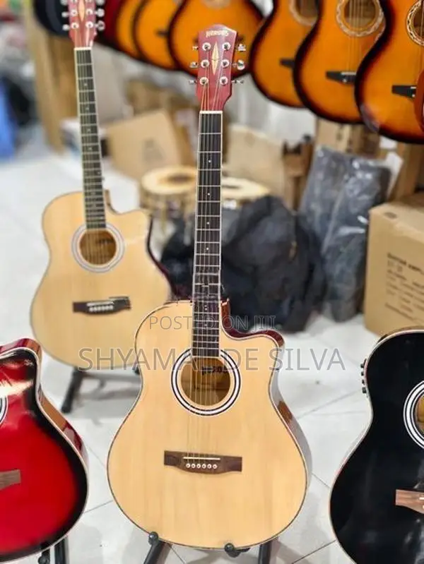 Heroes Semi Acoustic Box Guitar ( Brand New )