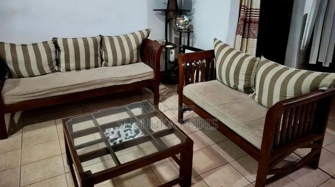 Teak Wooden Sofa Set 3-2