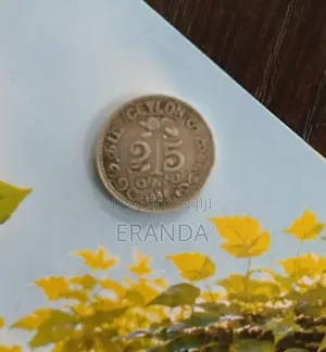 Old Silver Ceylon Coin 1925