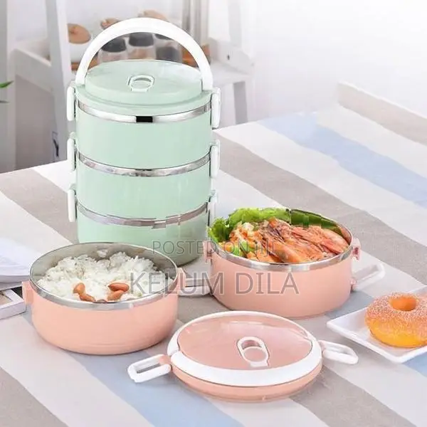 3 Layer Stainless Steel Lunch Box High