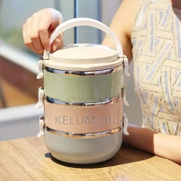 3 Layer Stainless Steel Lunch Box High