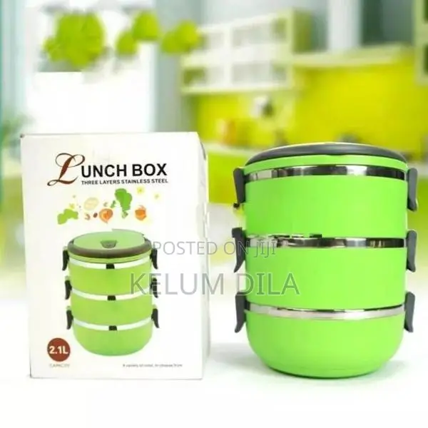 3 Layer Stainless Steel Lunch Box High
