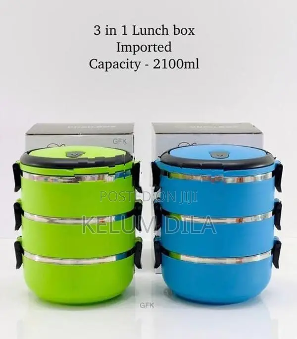 3 Layer Stainless Steel Lunch Box High