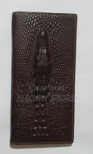 Crocodile Head Cow Leather Wallet