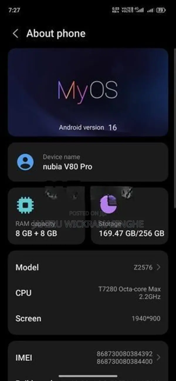 ZTE nubia V80 Pro (Used)
