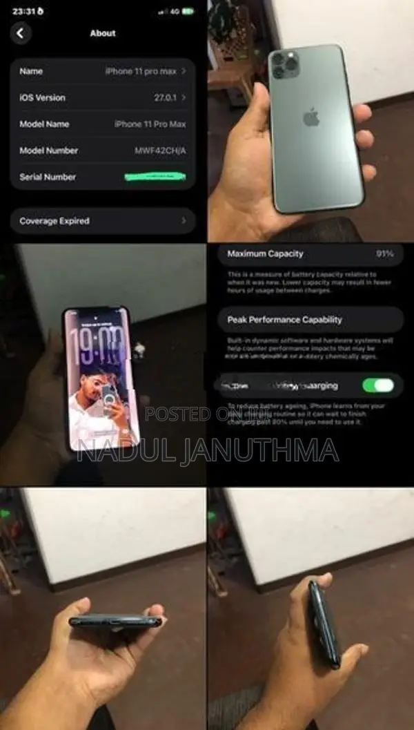 Apple iPhone 11 Pro Max (Used)