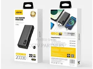 Aspor A336 22.5W Pd Power Bank Mobile Phones Fast- Charger 20000mAh