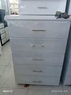 5 Door Drawer Set White