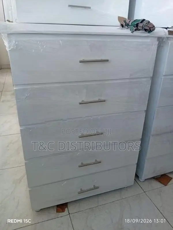 5 Door Drawer Set White