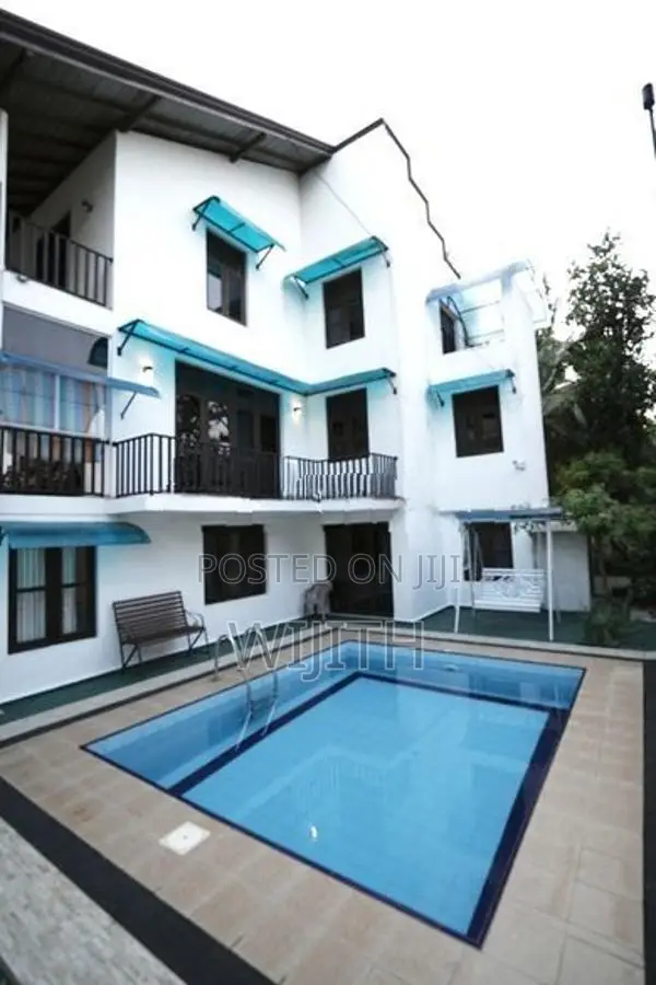 Talawatugoada Modern Three Storey House For Sale With Furnitures Pool