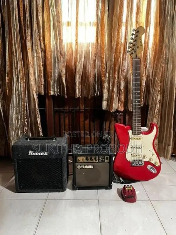 Electric Guitar with 2 Amps