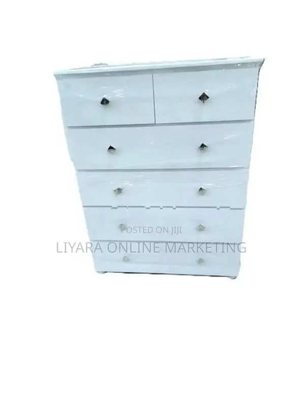 New Melamine White Colour Drawer Cupboard.