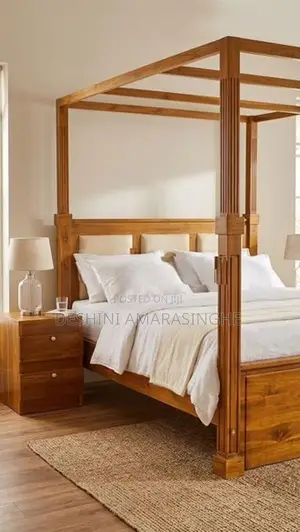 Luxury Teak Canopy Bed