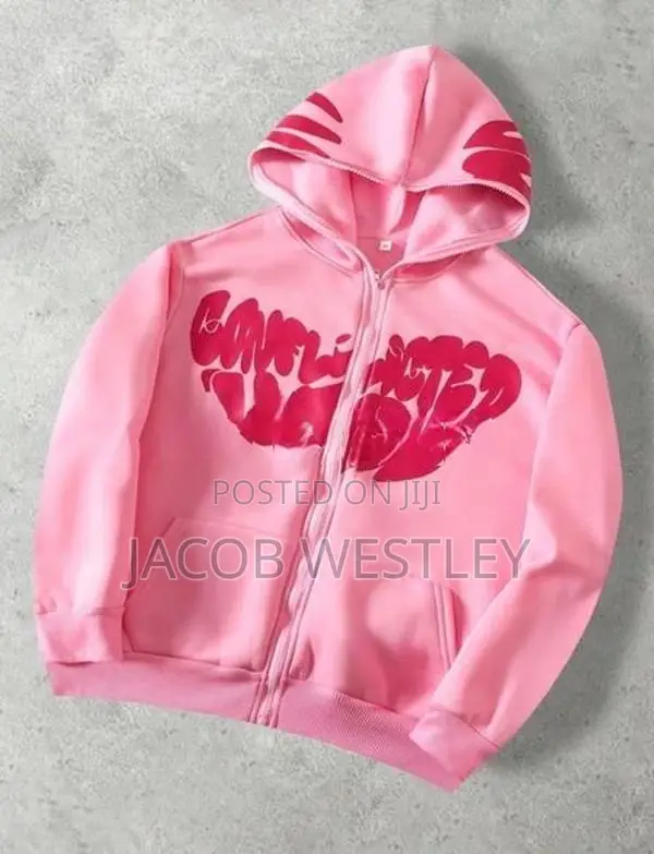 Pink Zip up Hoodie