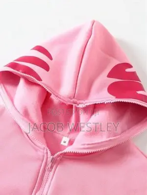 Pink Zip up Hoodie
