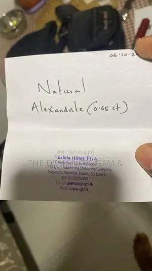 Natural Alexandrite 0.65 Cts