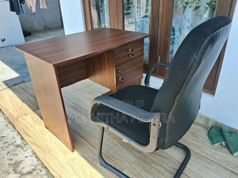 Used Office Table With Chair