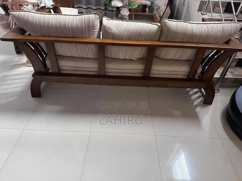 Teak Wood Sofa Set 3+2+1 + Coffee Table
