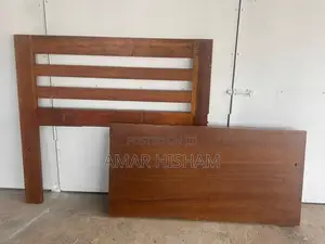 Teak Single Beds With Mattresses – Set Of 2