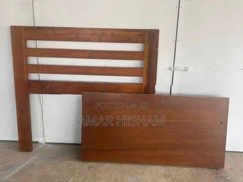 Teak Single Beds With Mattresses – Set Of 2