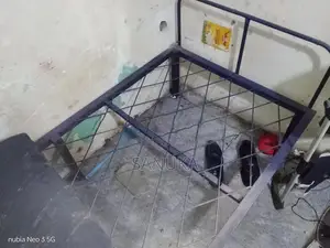 Steel Single Bed With The Mattress
