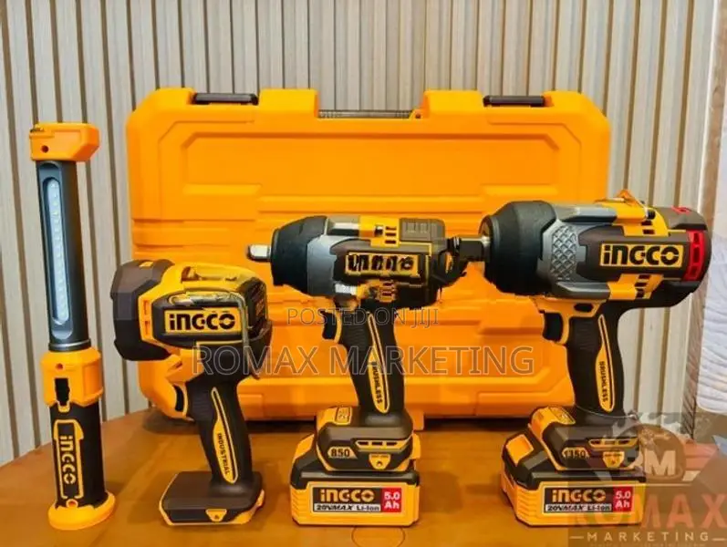 Ingco 20 v Cordless 3 Pcs 4 Combo Kit