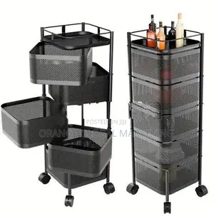 5 Layer Square Rotating Metal Rack