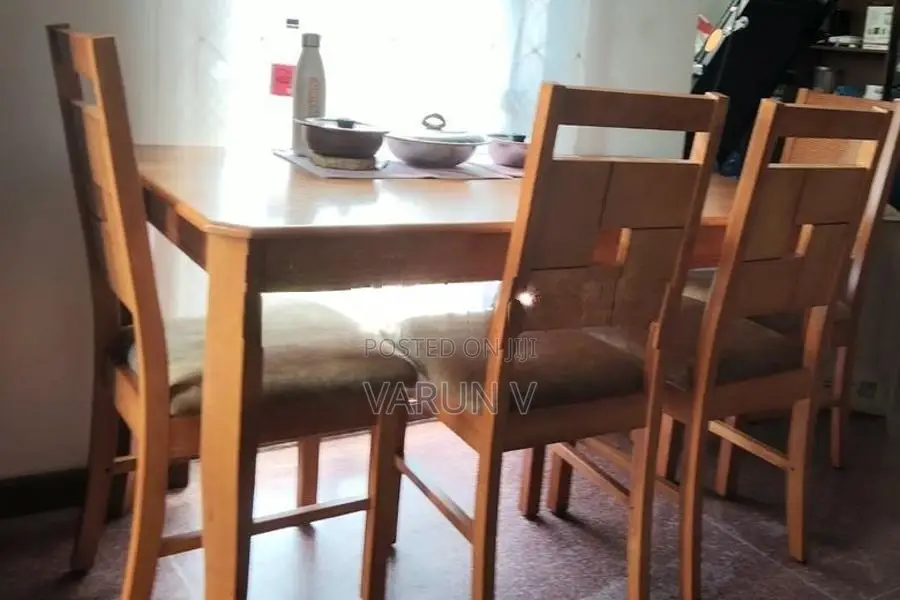Damro Gold Dining Table With 6 Chairs