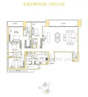 One Galle Face Residences 4 Bedroom DELUXE Apartment for SALE