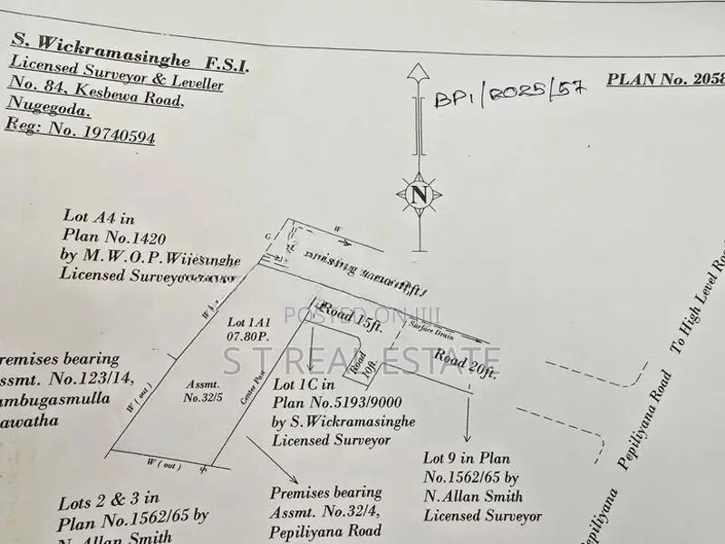 7.80P Residential or Commercial Bare Land For Sale In Nugegoda