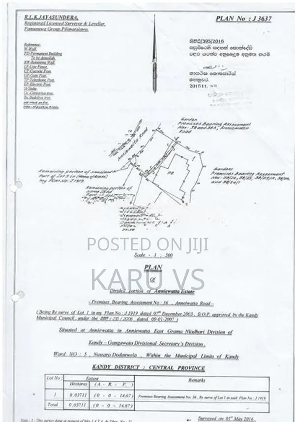 Prime Residential 14.7p Land in Aniwatte Road