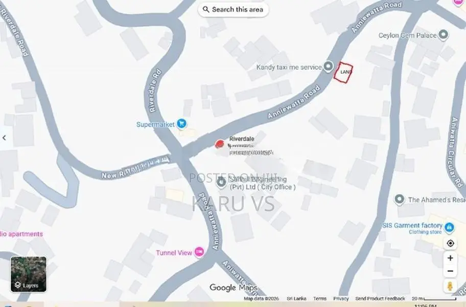 Prime Residential 14.7p Land in Aniwatte Road