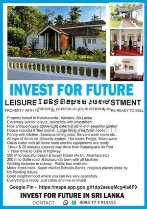 Kalutara, Katukurunda House for Sale