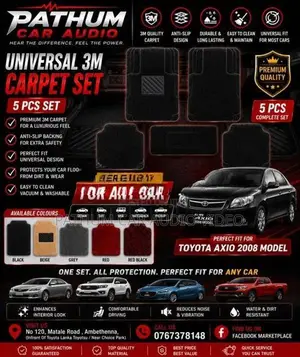 Universal 3M Carpet Set 5Pcs
