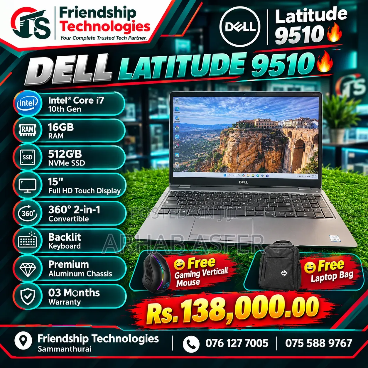 Laptop Dell Latitude 9510 16GB Intel Core i7 SSD 512GB