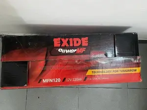 Unused Exide PowerMF 120Ah Battery (With Company )