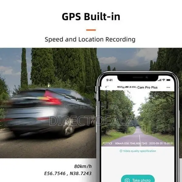 70mai A500s Dash Cam Pro Plus+ With Rear Camera