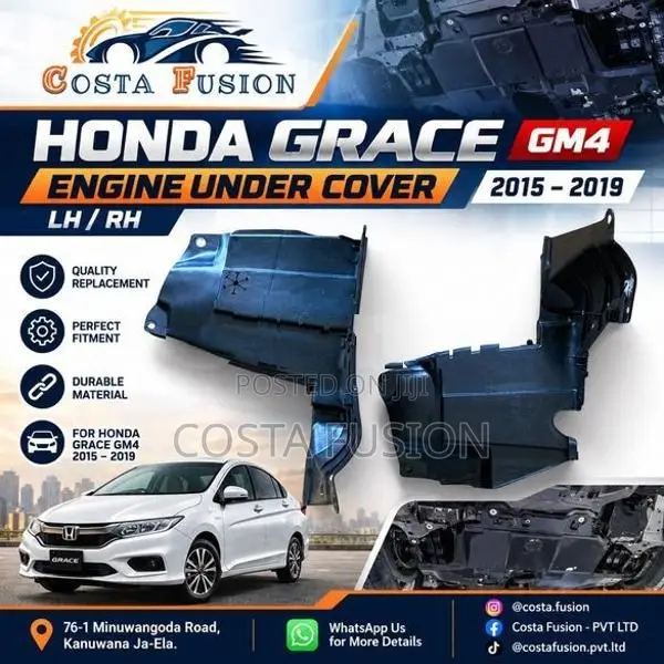 Honda Grace GM4 Engine Under Cover (LH/RH) 2015–2019