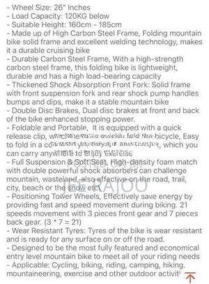 Mountain Bicycle